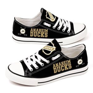 Anaheim Ducks NHL Hockey Gift For Fans Low Top Custom Canvas Shoes