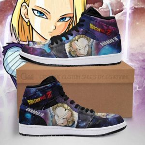 Android 18 Sneakers Galaxy Dragon Ball Z Custom Anime Shoes Fan PT04