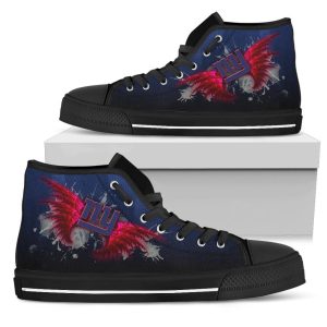 Angel Wings New York Giants NFL Custom Canvas High Top Shoes