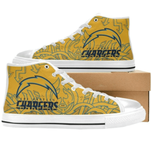 Angeles Chargers NFL Football 1 Custom Canvas High Top Shoes