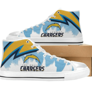 Angeles Chargers NFL Football 3 Custom Canvas High Top Shoes