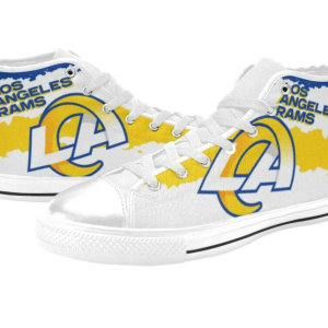 Angeles Chargers NFL Football 4 Custom Canvas High Top Shoes