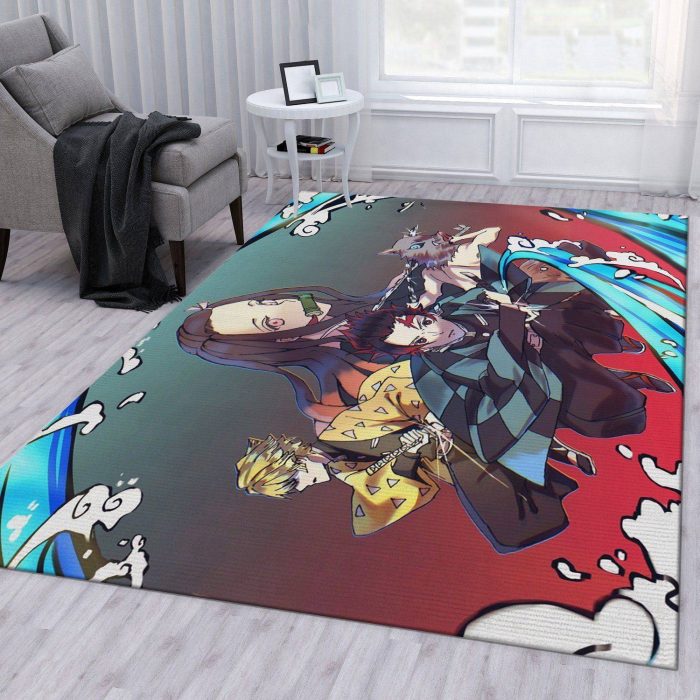 Anime Demon Slayer V6 Area Rug For Christmas Bedroom Rug Us Decor