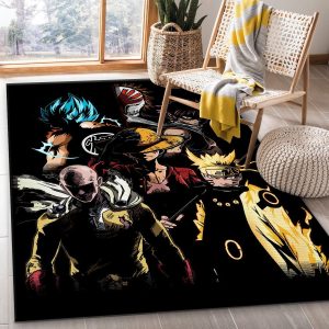 Anime Heroes Carpet Area Rug Home Decor Bedroom Living Room Decor