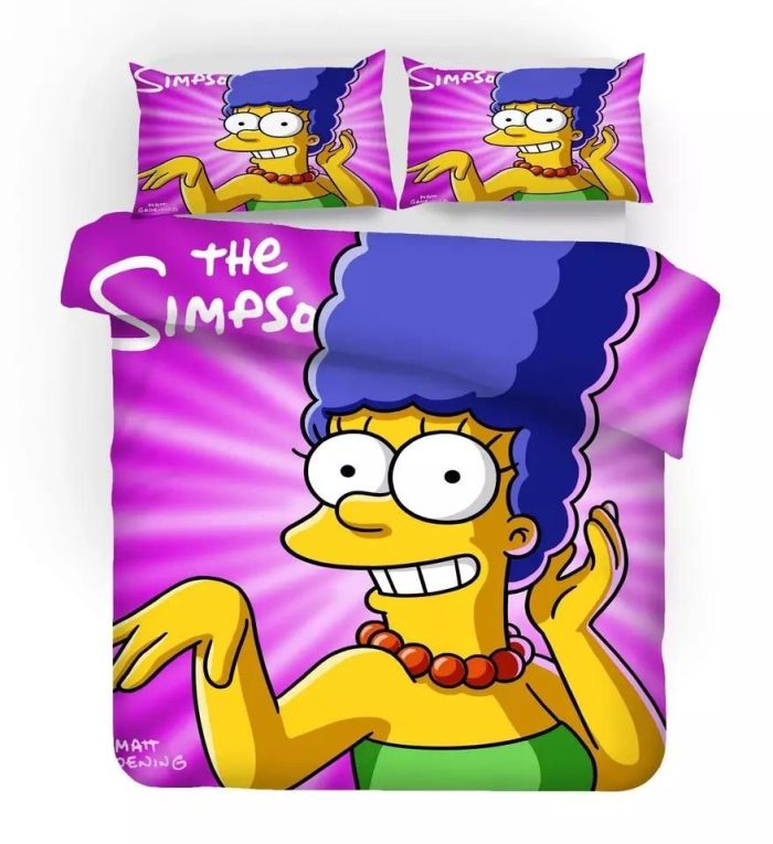 Anime The Simpsons Homer J. Simpson #15 Duvet Cover Pillowcase Bedding Set Home Decor