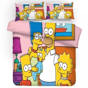 Anime The Simpsons Homer J. Simpson #16 Duvet Cover Pillowcase Bedding Set Home Decor