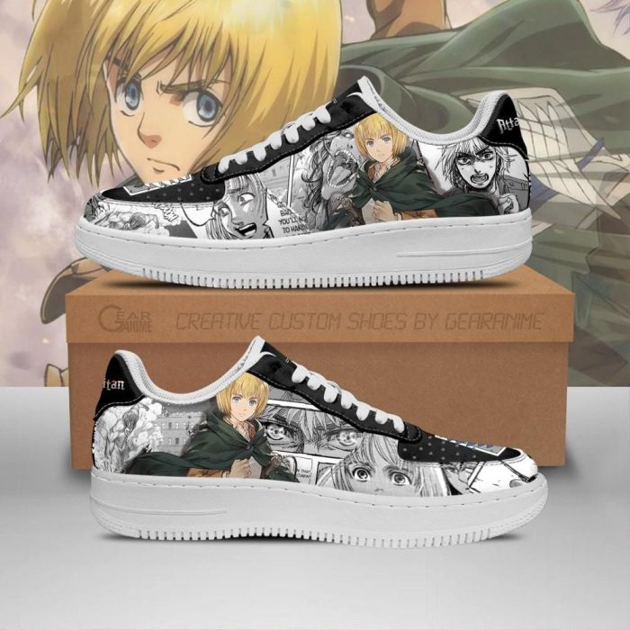 Aot Armin Air Force Sneakers Attack On Titan Anime Shoes Mixed Manga