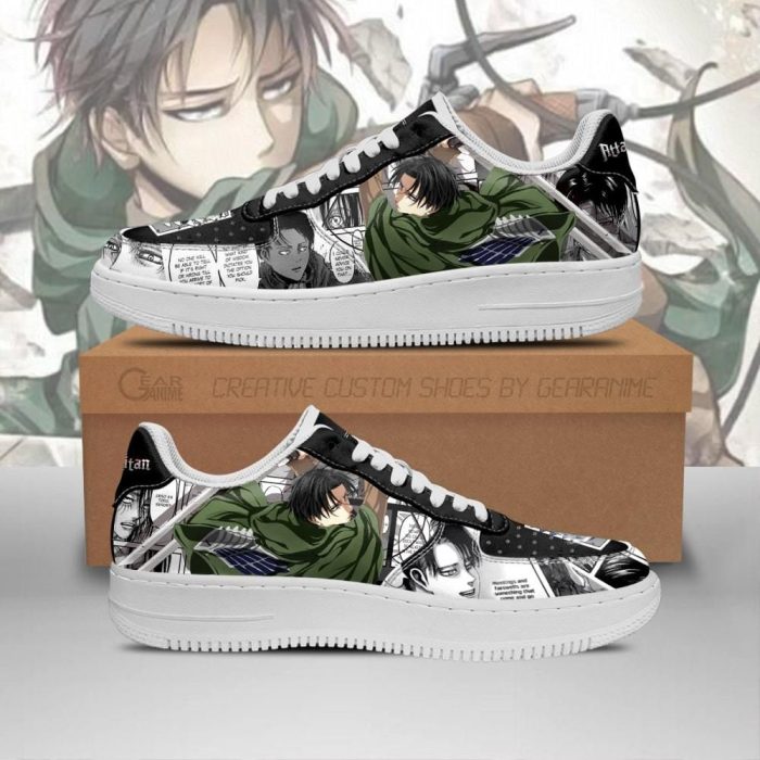 Aot Levi Air Force Sneakers Attack On Titan Anime Shoes Mixed Manga