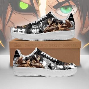 Aot Titan Eren Air Force Sneakers Attack On Titan Anime Manga Shoes