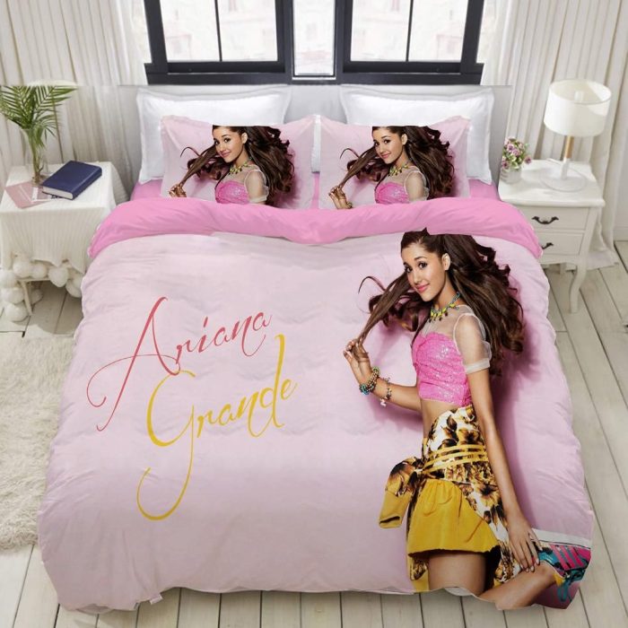 Ariana Grande #1 Duvet Cover Pillowcase Bedding Set Home Bedroom Decor