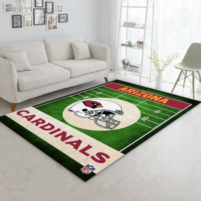 Arizona Cardinals End Zone Nfl Area Rug Living Room Rug