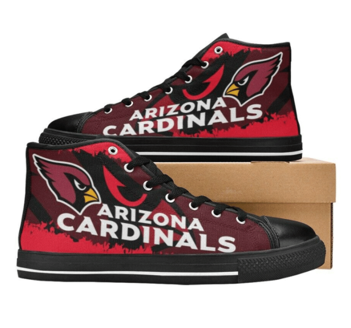 Arizona Cardinals NFL Football 16 Custom Canvas High Top Shoes