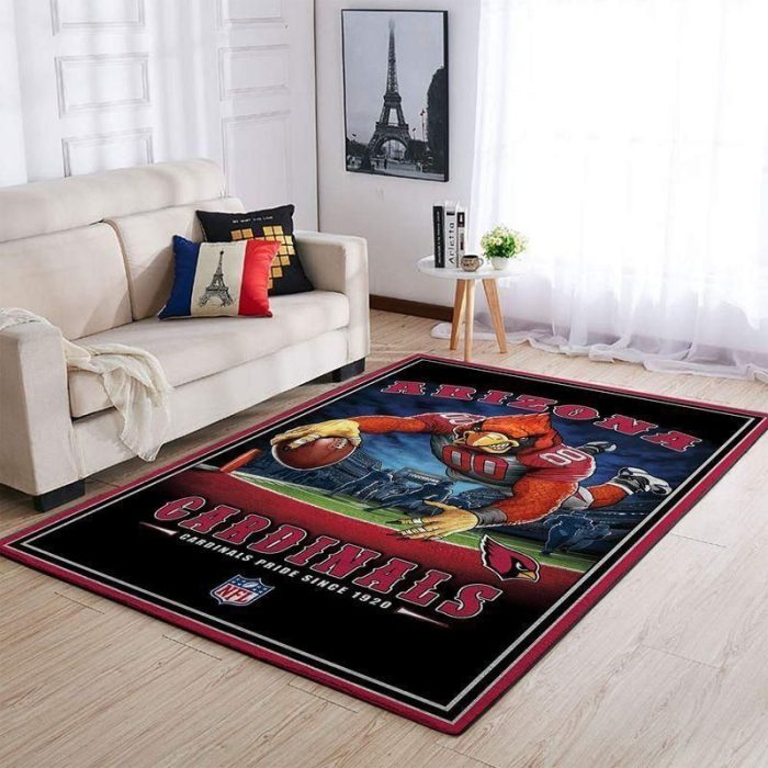Arizona Cardinals Ncaa Team Logo Area Rugs Living Room Carpet Floor Decor