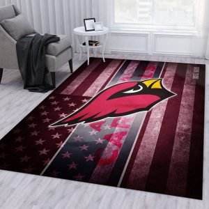 Arizona Cardinals Nfl Area Rug For Christmas Living Room Rug Home Decor Floor Decor