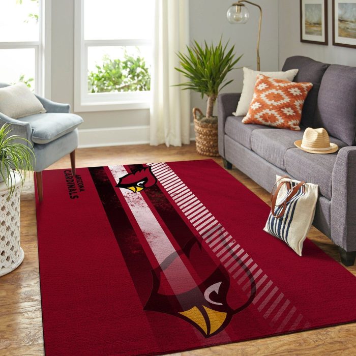 Arizona Cardinals Nfl Team Logo Nice Gift Home Decor Rectangle Area Rug
