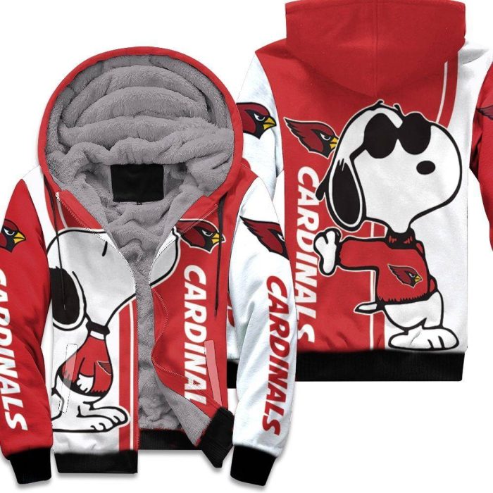 Arizona Cardinals Snoopy Lover 3D Printed Unisex Fleece Hoodie