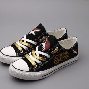 Arizona Coyotes NHL Hockey 1 Gift For Fans Low Top Custom Canvas Shoes