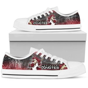 Arizona Coyotes Nhl Hockey 2 Low Top Sneakers Low Top Shoes