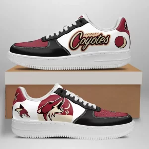 Arizona Coyotes Nike Air Force Shoes Unique Football Custom Sneakers