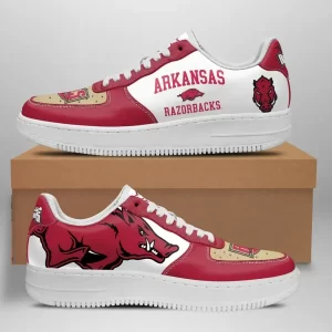 Arkansas Razorbacks Nike Air Force Shoes Unique Football Custom Sneakers