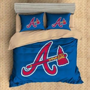 Atlanta Braves Baseball #1 Duvet Cover Pillowcase Bedding Set Home Decor