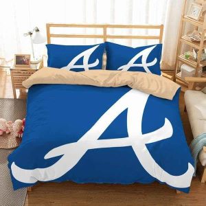 Atlanta Braves Baseball #2 Duvet Cover Pillowcase Bedding Set Home Decor