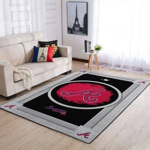 Atlanta Braves Nba Logo Style Area Rugs Living Room Carpet Floor Decor