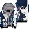 Atlanta Braves Snoopy Lover 3D Printed Unisex Fleece Hoodie