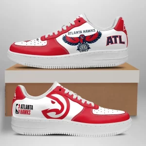 Atlanta Hawks Nike Air Force Shoes Unique Basketball Custom Sneakers