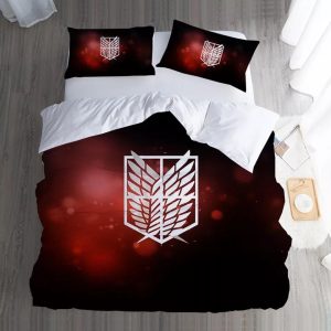 Attack on Titan #6 Duvet Cover Pillowcase Bedding Set Home Bedroom Decor