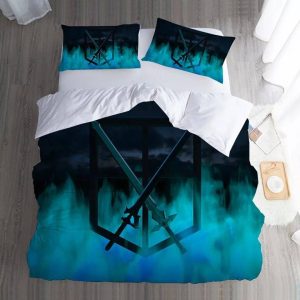 Attack on Titan #7 Duvet Cover Pillowcase Bedding Set Home Bedroom Decor