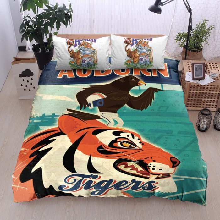 Auburn Tigers Bedding Sets - 1 Duvet Cover & 2 Pillow Cases