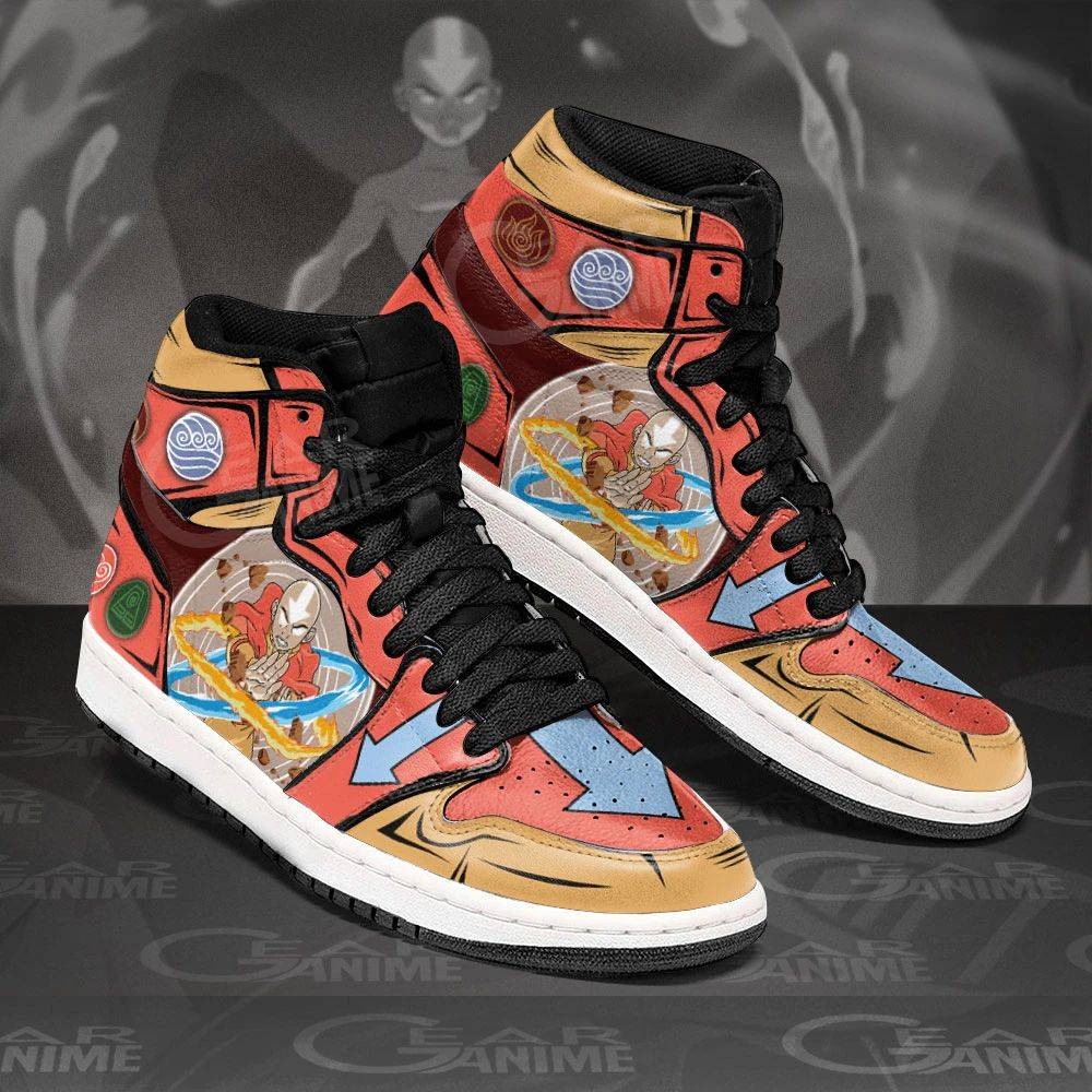 Avatar Aang Sneakers Custom The Last Airbender Anime Shoes Jdh1543 