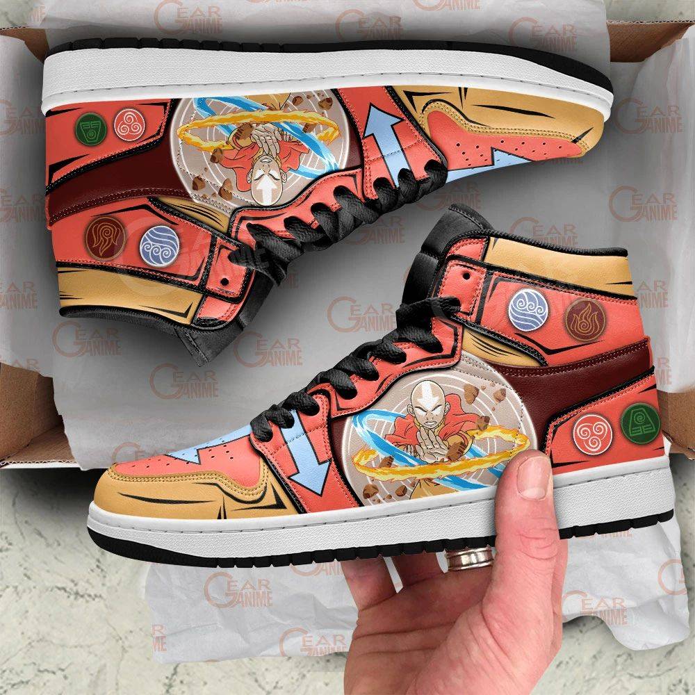 Avatar Aang Sneakers Custom The Last Airbender Anime Shoes Jdh1543 