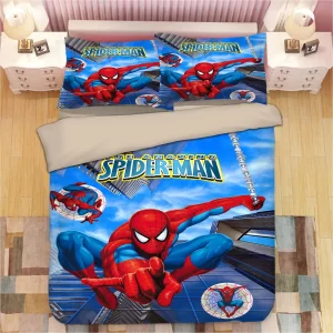 Avengers Spiderman #5 Duvet Cover Pillowcase Bedding Set Home Decor