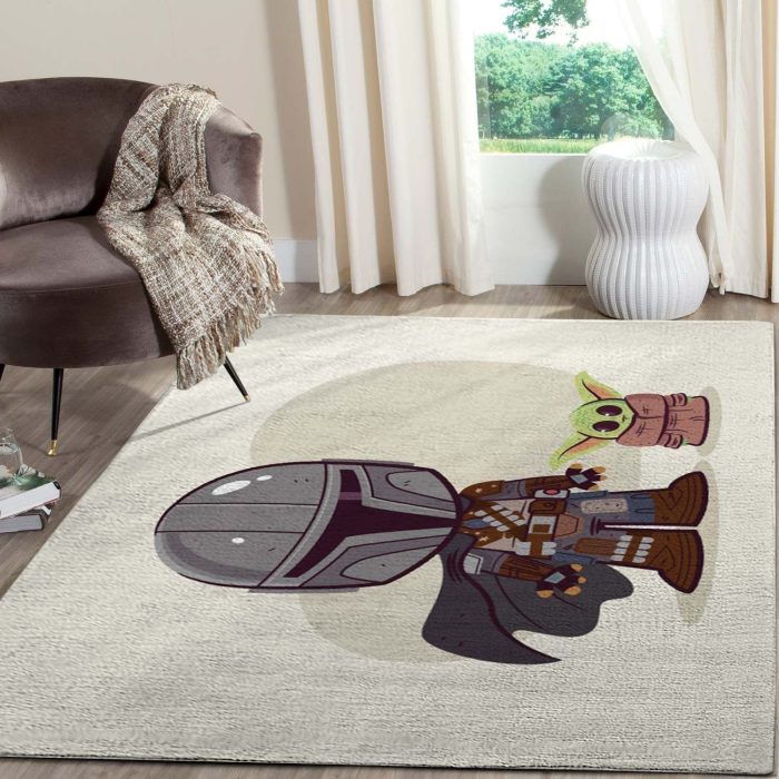 Baby Yoda Cute - The Mandalorian Star Wars Movies Area Rugs Living Room Carpet Local Brands Floor Decor