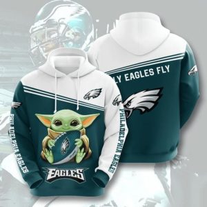 Baby Yoda Philadelphia Eagles Philadelphia Eagles 27 Gift For Fan 3D T Shirt Sweater Zip Hoodie Bomber Jacket