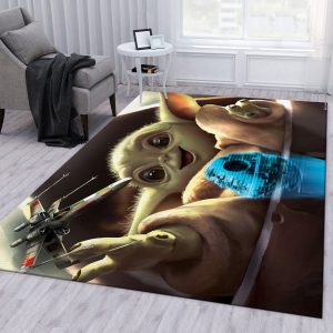 Baby Yoda Ver2 Area Rug Living Room Rug