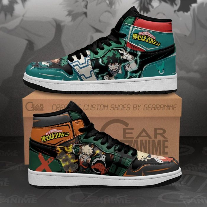 Bakugo And Deku Sneakers My Hero Academia Anime Shoes Custom