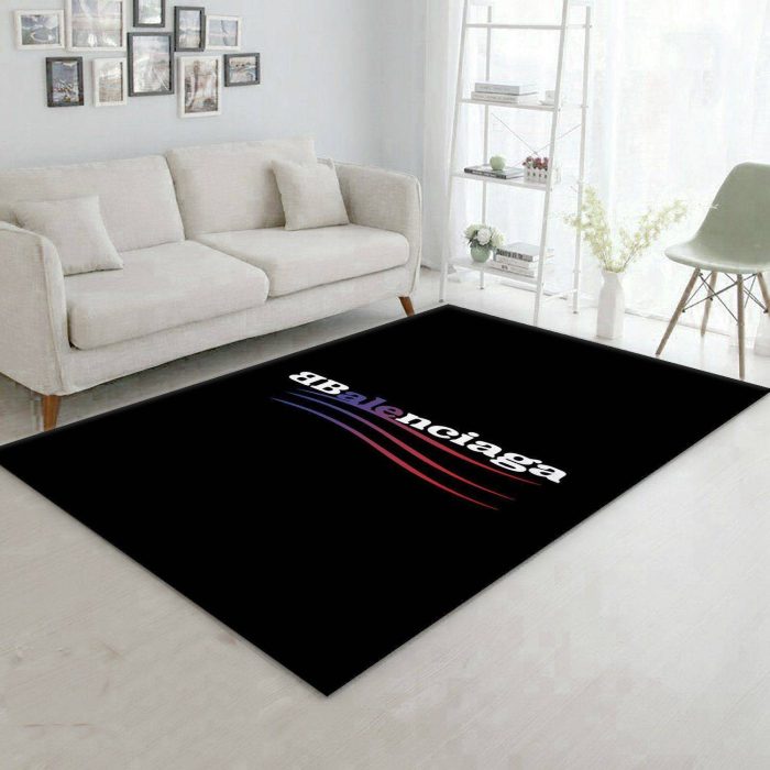 Balenciaga Area Rug For Christmas Fashion Brand Rug Living Room Rug