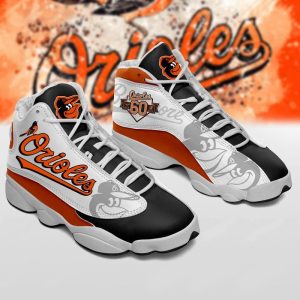 Baltimore Orioles Baseball Team Air Jordan 13 Custom Sneakers