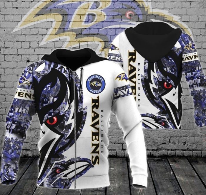 Baltimore Ravens 28 Gift For Fan 3D T Shirt Sweater Zip Hoodie Bomber Jacket