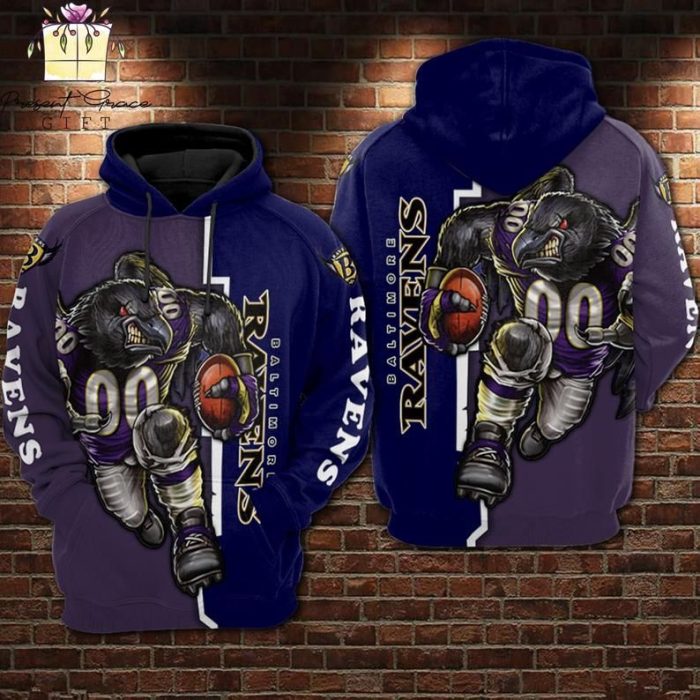 Baltimore Ravens 55 Gift For Fan 3D T Shirt Sweater Zip Hoodie Bomber Jacket