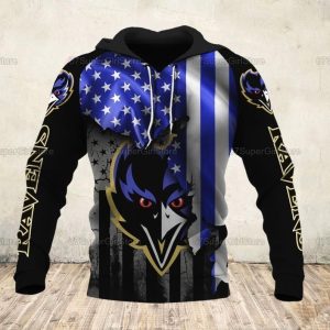 Baltimore Ravens 65 Gift For Fan 3D T Shirt Sweater Zip Hoodie Bomber Jacket
