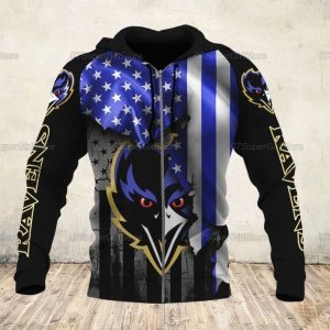 Baltimore Ravens 66 Gift For Fan 3D T Shirt Sweater Zip Hoodie Bomber Jacket