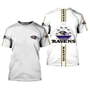 Baltimore Ravens For Men And Women Gift For Fan 3D T Shirt Sweater Zip Hoodie Bomber Jacket