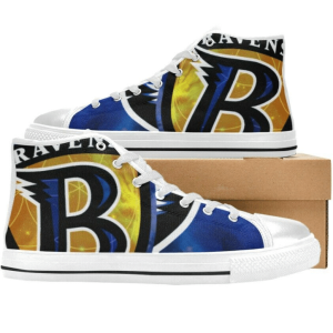 Baltimore Ravens NFL Football 12 Custom Canvas High Top Shoes
