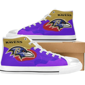 Baltimore Ravens NFL Football 8 Custom Canvas High Top Shoes