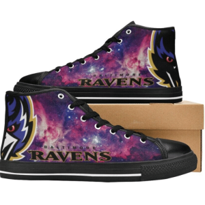 Baltimore Ravens NFL Football Custom Canvas High Top Shoes