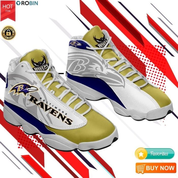 Baltimore Ravens Sneakers Football Team Sneakers Jordan 13 Shoes